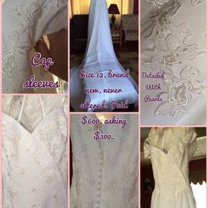 Elegant White Floral Embroidered Dress